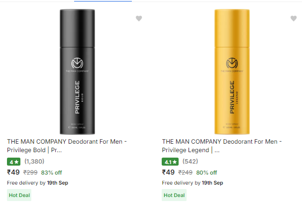 Image of The Man Company Beauty And Grooming products up to 84% Discount