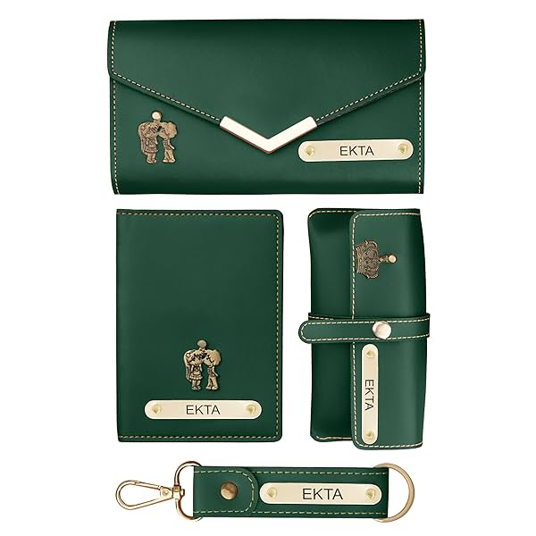 Image of The Wallet Store Personalized Leather Clutch, Passport Cover