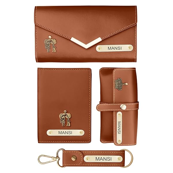 Image of The Wallet Store Personalized Leather Clutch