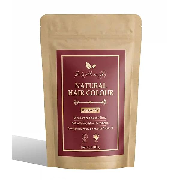 Image of The Wellness Shop - Natural Burgundy Hair Color Powder 100g