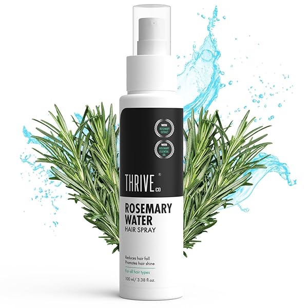 Image of ThriveCo Rosemary Water Hair Spray | With 100% Natural Rosemary Extract, Rice Water & Hyaluronic Acid