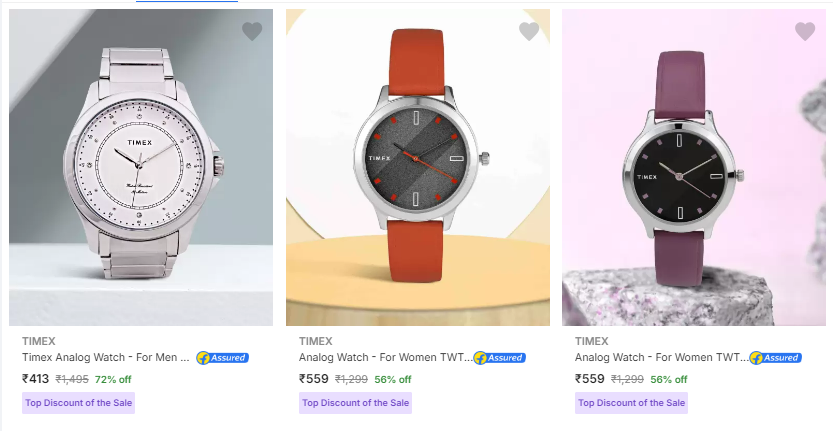 Image of Timex Watches For Men Starts at ₹413