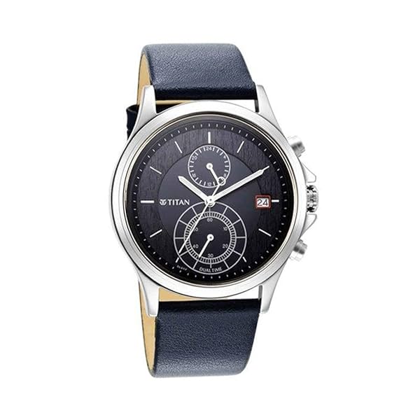 Image of Titan Men Metal Analogue Blue Dial Watch