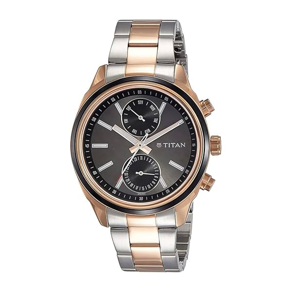 Image of Titan Men's Metropolitan Luxe: Multifunction BlackWatch