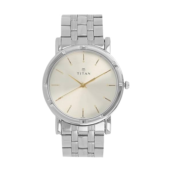 Image of Titan Quartz Analog Silver Dial Stainless Steel Strap Watch for Men