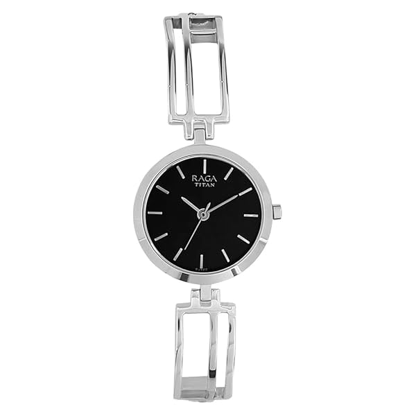 Image of Titan Raga Viva Black Dial Analog Metal Strap Watch for Women