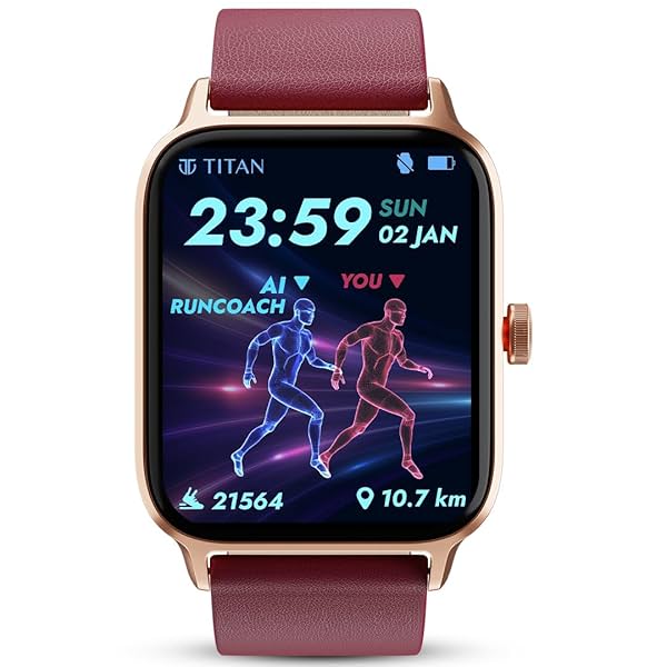 Image of Titan Traveller FitVerse Smartwatch AMOLED Display