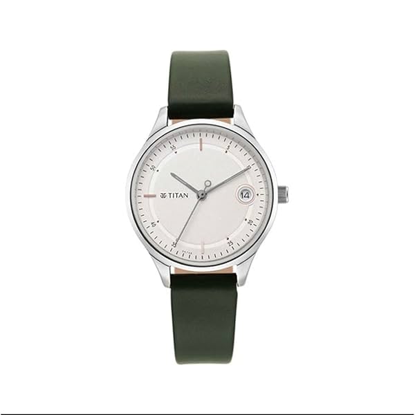 Image of Titan Women Leather Analog White Dial Watch