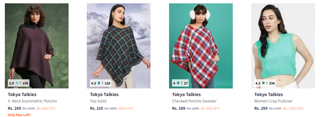 Image of Tokyo Talkies Women Clothing Starts from ₹209