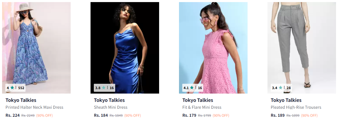 Image of Tokyo Talkies Women Clothing at Up to 90% Discount 