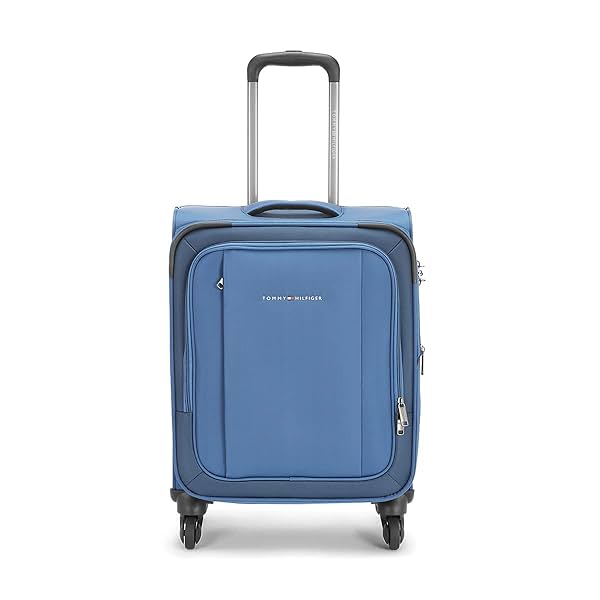 Image of Tommy Hilfiger Gamma Soft Luggage Small Size Blue with Spinner Wheels