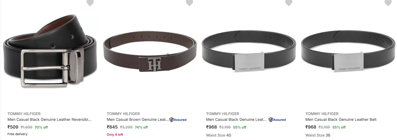 Image of Tommy Hilfiger Men Belts up to 74% Discount