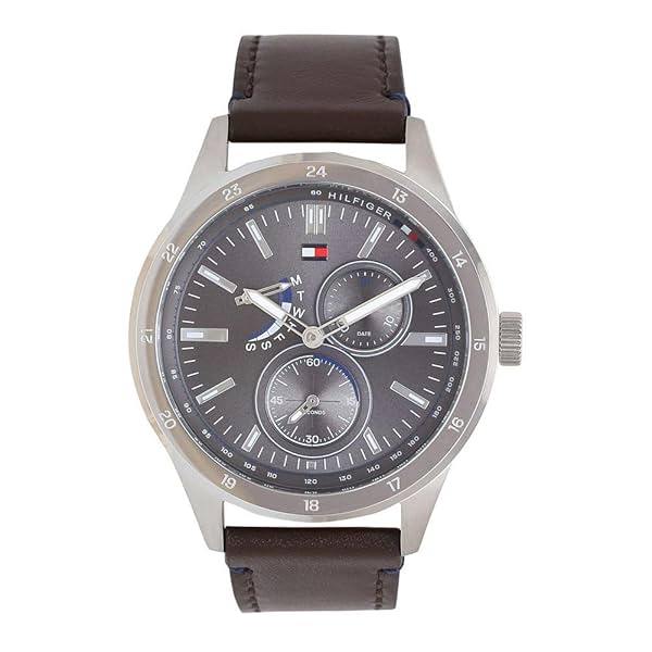 Image of Tommy Hilfiger Multi-Function Grey Dial Men's Watch - TH1791637 (Free Size)