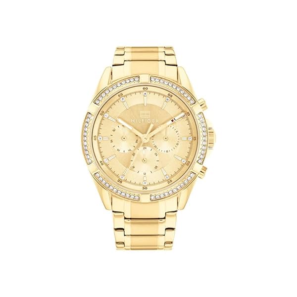 Image of Tommy Hilfiger Women Champagne Dial Analog Watch 