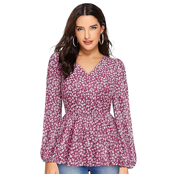 Image of Toochki Floral Peplum Western Top