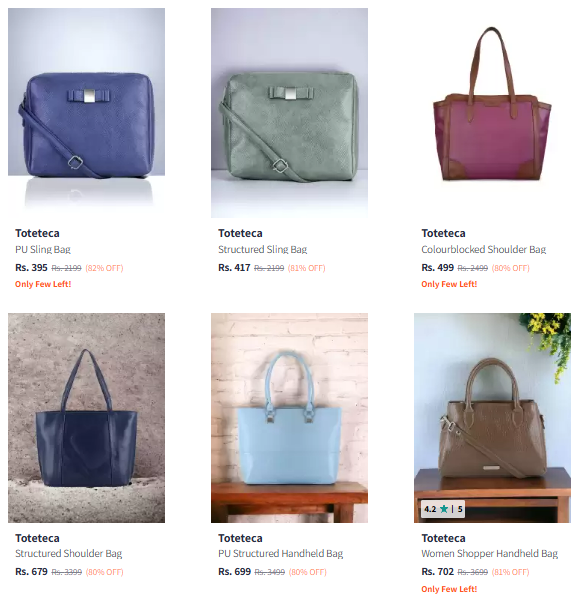 Image of Toteteca Brand Women's Handbags And Bags @ Minimum 80% Discount