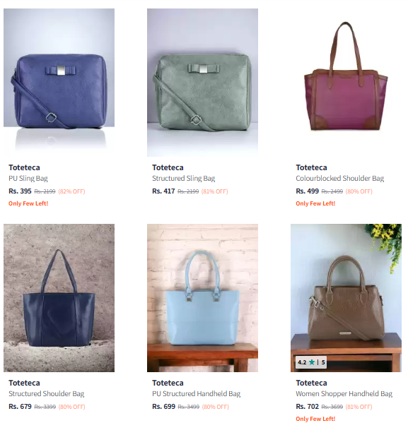 Image of Toteteca Brand Women's Handbags And Bags @ Minimum 80% Discount