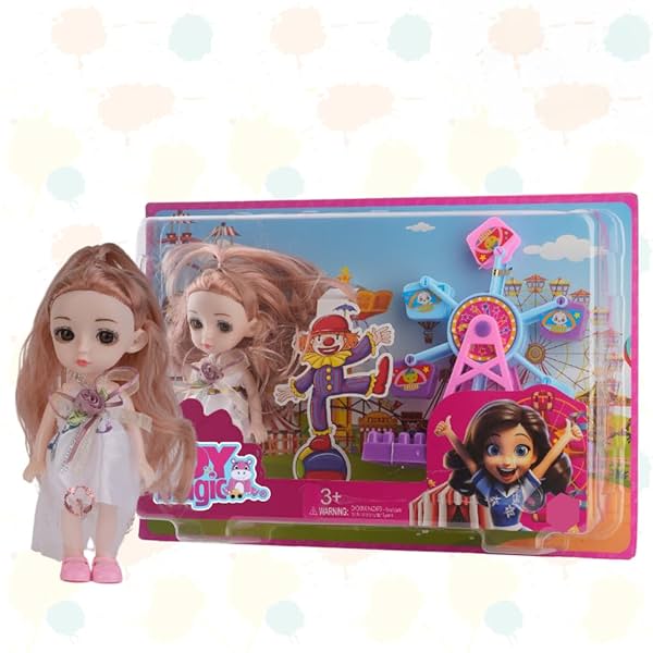 Image of ToyMagic Colourful Candy Doll I 6-inch Doll & Accessories for Kids Age 3+ | Engaging Educational & Pretend Play | 