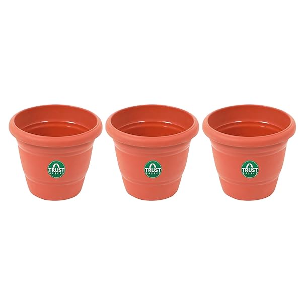 Image of TrustBasket UV-Treated Plastic Round Pots 