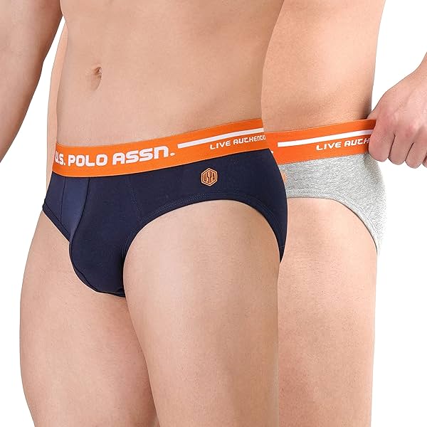 Image of U.S. POLO ASSN. Men Cotton Stretch Briefs - Pack of 2