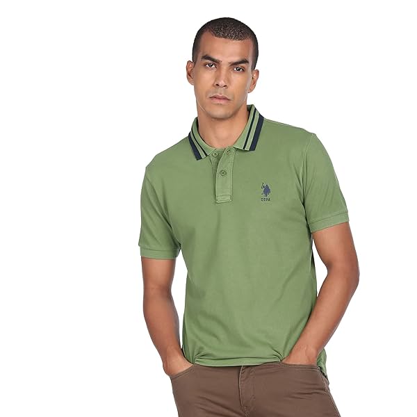 Image of U.S. POLO ASSN. Men Regular Fit Polo T-Shirt