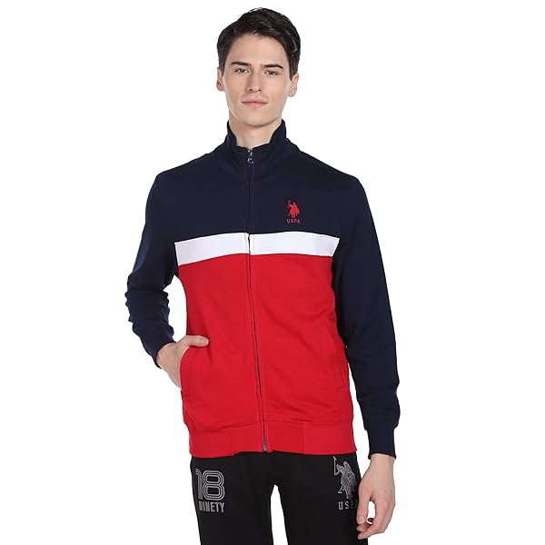 Image of U.S. POLO ASSN. Men's Cotton High Neck Sweatshirt