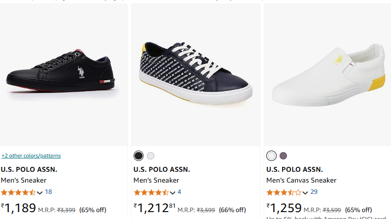 Image of U.S. POLO ASSN. Men's Sneaker Min. 60% Discount 