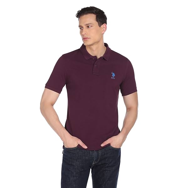 Image of U.S. POLO ASSN. Men's Solid Regular Fit Polo Shirt