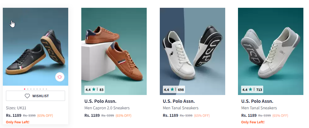 Image of U.S. Polo Assn. Men Sneakers up to 65% Discount 