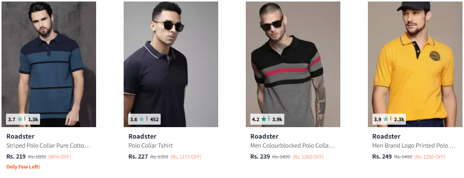 Image of U.S. Polo T-shirt Starts @ ₹219