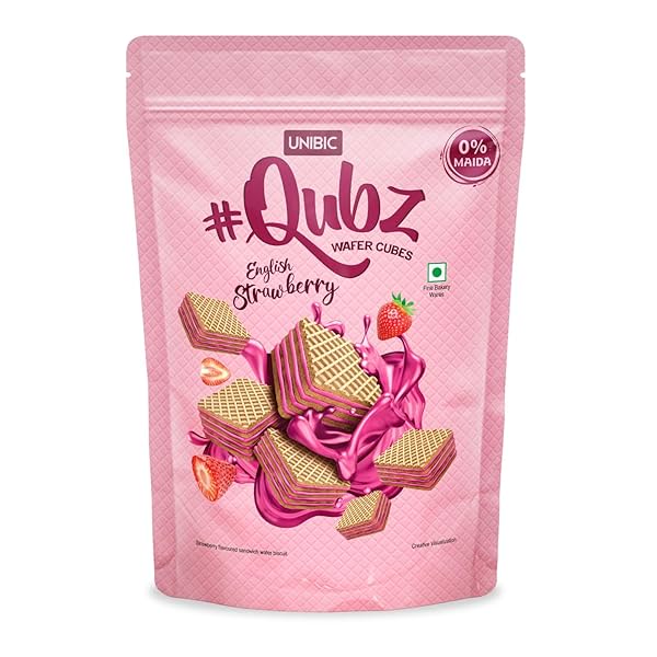 Image of UNIBIC QUBZ ENGLISH STRAWBERRY 24 X 120G