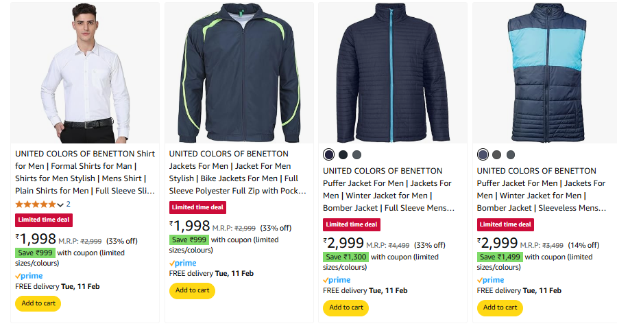 Image of UNITED COLORS OF BENETTON Shirt for Men + Extra Coupon Discount