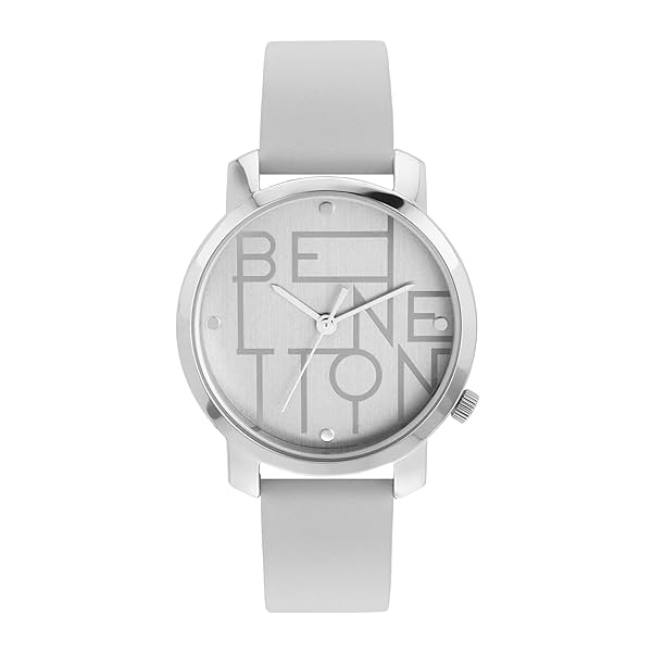 Image of UNITED COLORS OF BENETTON Women Silver Round Brass Dial Analogue Watch- UWUCL0703