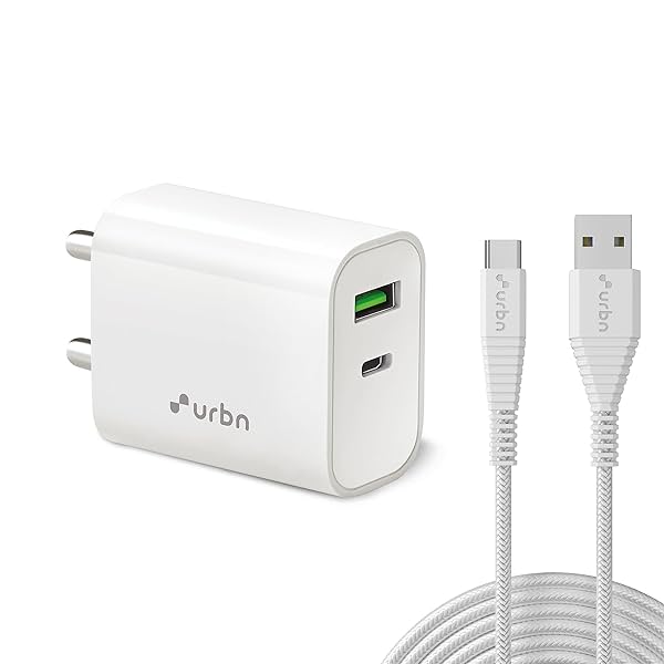 Image of URBN 20W QCPD Dual Wall Adapter with USB Type C Cable 