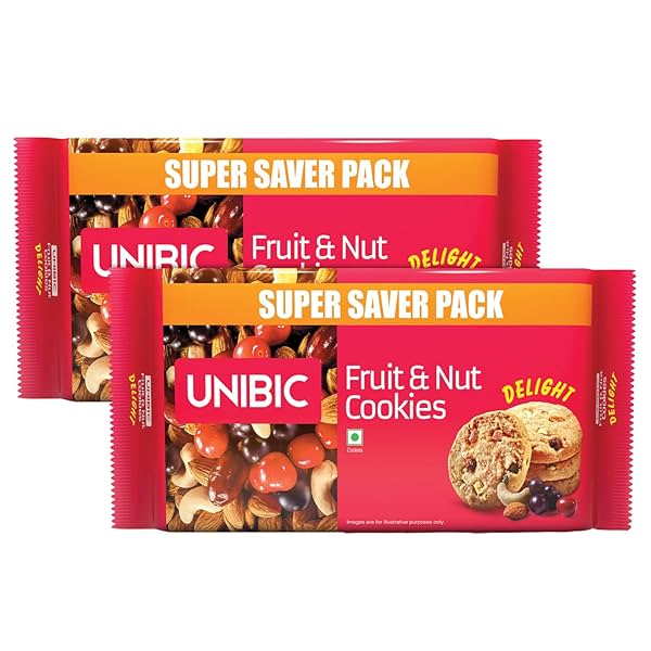 Image of Unibic Fruit & Nut Cookies, 500 g (Pack of 2)