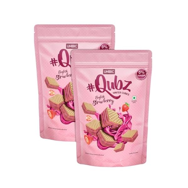 Image of Unibic Wafer Qubz Strawberry 300gm