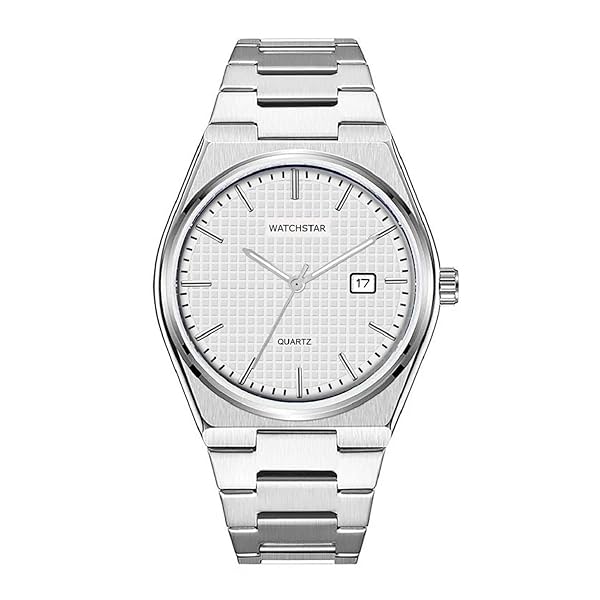 Image of Unique Round White Dial Royal Premium Treddy Part-Wedding Casual.