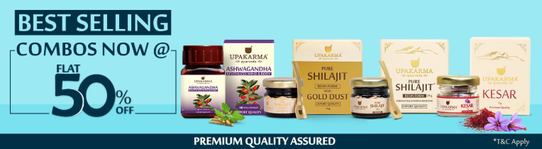 Image of Upakarma Ayurveda Offer : Flat 50% Off on Shilajit Combos 