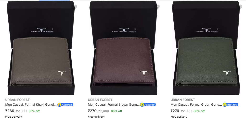 Image of Urban Forest Wallets upto 86% Discount