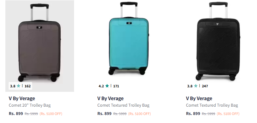 Image of V By Verage Trolly Bag Starts Price 899