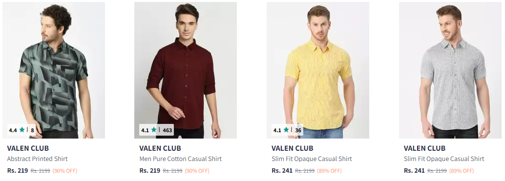 Image of VALEN CLUB India Slim Abstract Printed Shirt at 80%-90% Discount 