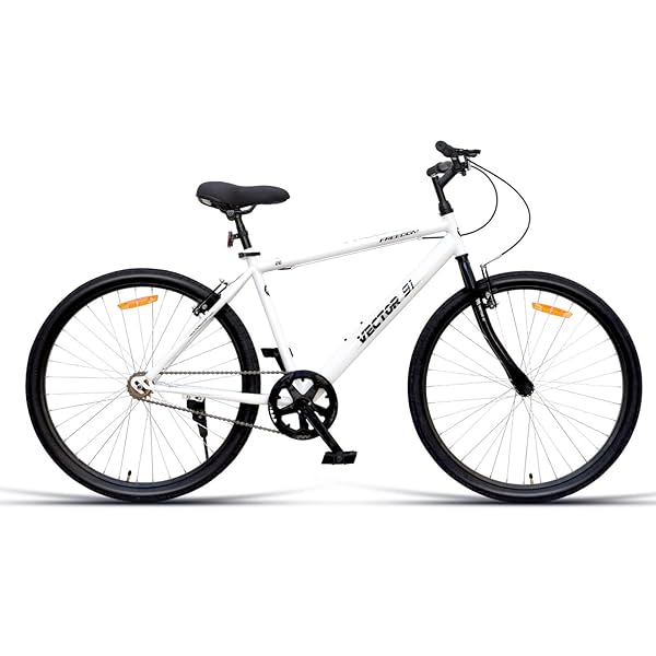 Image of VECTOR 91 Freedom 26T White Single Speed Hybrid Cycle