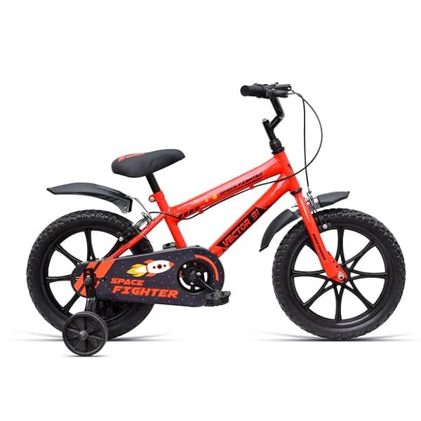 Image of VECTOR 91 Space Fighter 16T Red Single Speed 10.5 Inch Frame - Unisex Kids Cycle