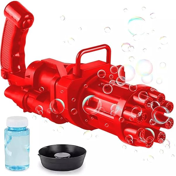 Image of VGRASSP Bubble Launcher Machine Gun Toy