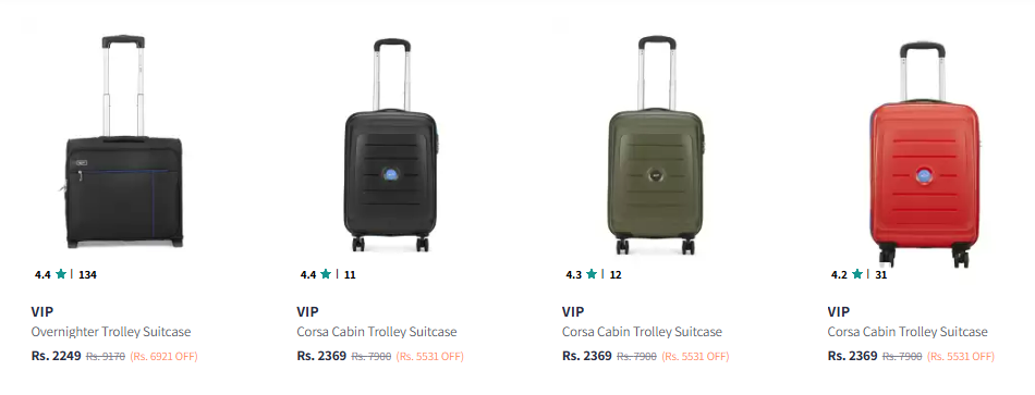 Image of VIP Trolley & Luggage Bags Starting @ ₹2249