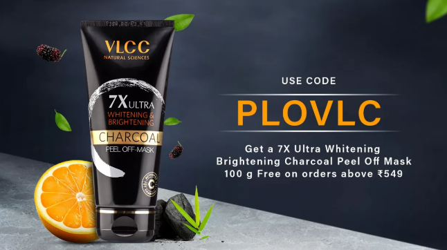 Image of VLCC Offer: Get a Free Charcoal Peel Off Mask 100g on minimum order above ₹549