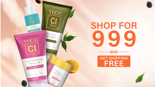 Image of VLCC Offer: Shop For ₹999 and Get Free Shipping