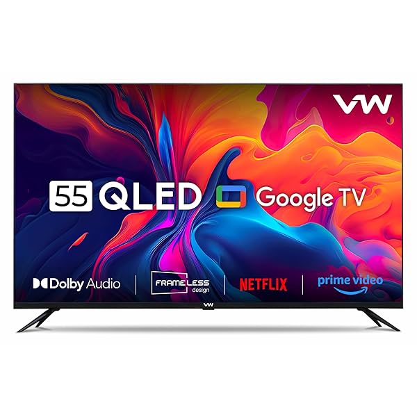 Image of VW 140 cm (55 inches) Pro Series 4K Ultra HD Smart QLED Google TV