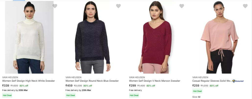 Image of Van Heusen Branded Women Clothing Up-to 80% Discount.