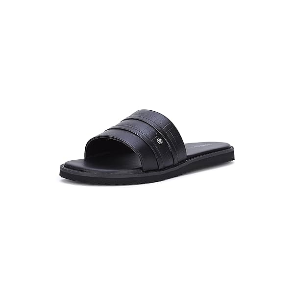 Image of Van Heusen Men's Black Sliders